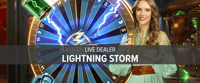 Live Dealer Lightning Storm - Game Title