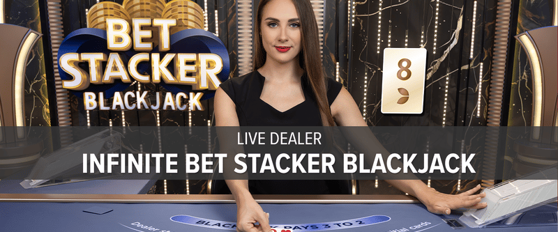 Live Dealer Infinite Bet Stacker Blackjack (NJ) - Game Title