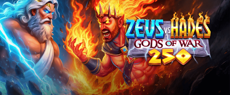 Zeus vs Hades Gods of War 250 - Game Title