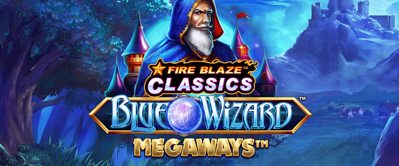 Fire Blaze: Blue Wizard Megaways - Game Title
