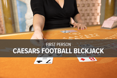 Play Caesars First Person Football Blackjack