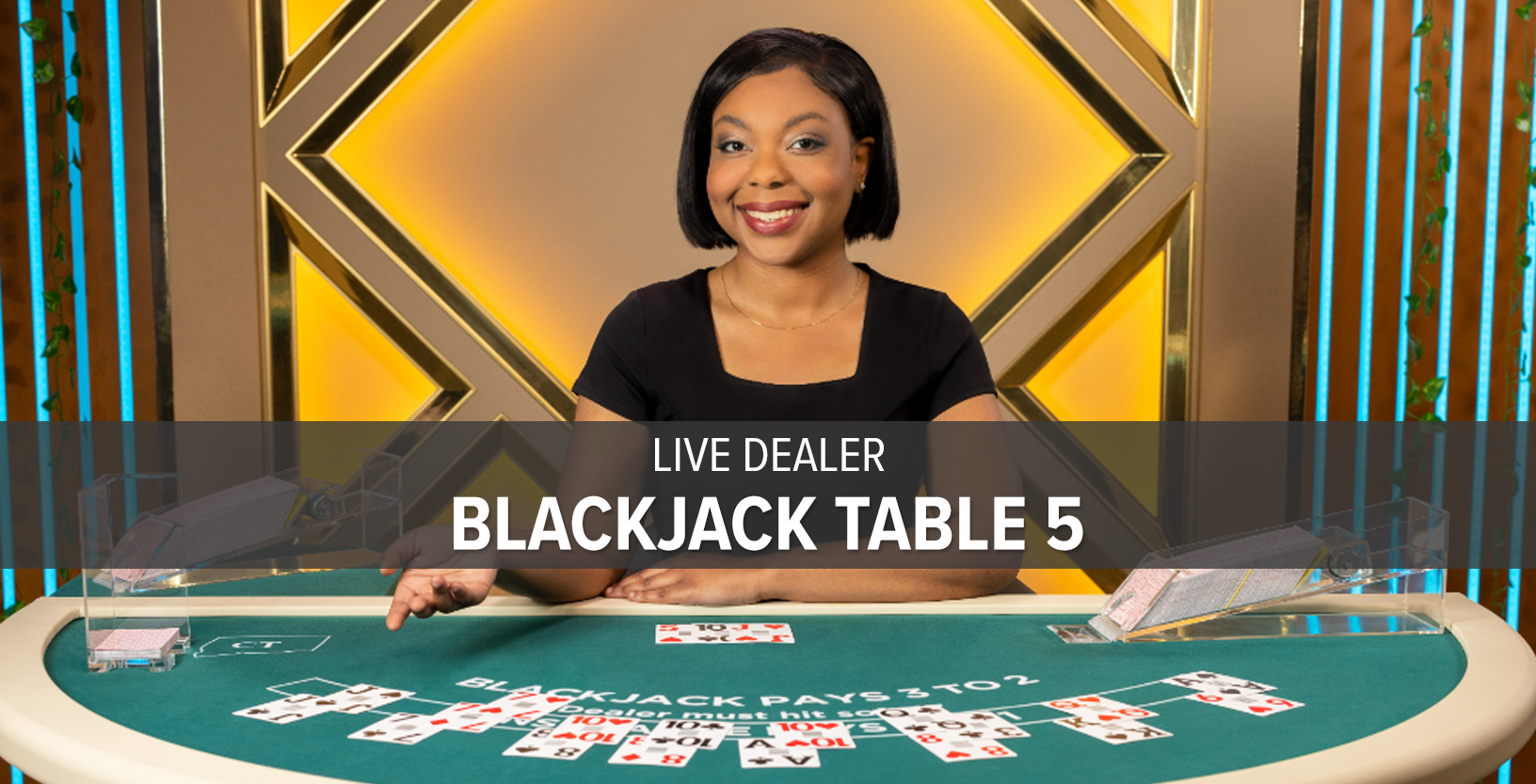 Live Dealer Blackjack (NJ) Table 5 - Game Title