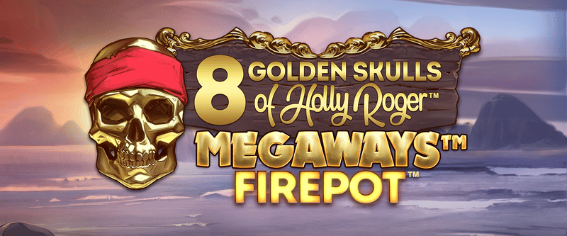 8 Golden Skulls of Holly Roger Megaways - Game Title