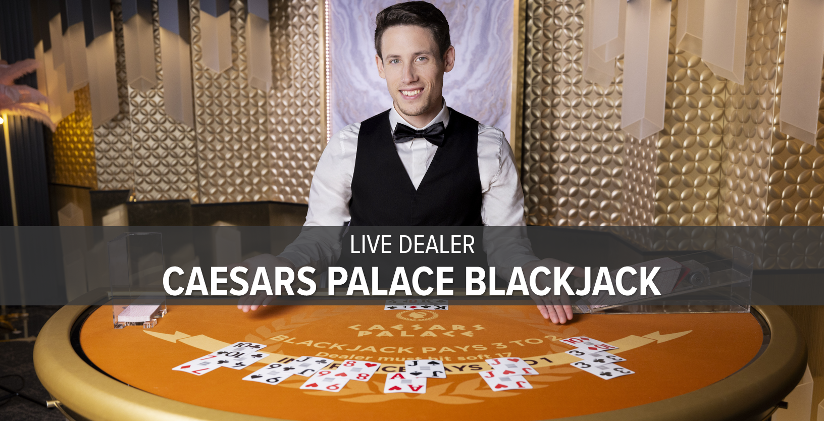 Live Dealer Caesars Palace Blackjack (MI) - Game Title