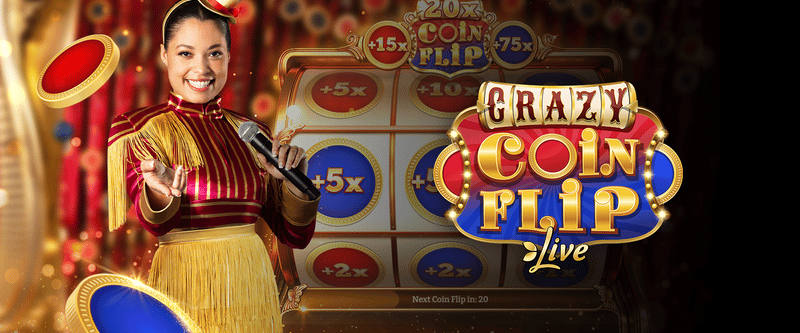 Live Dealer Crazy Coin Flip (NJ) - Game Title