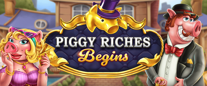 Piggy Riches Begins - Game Title