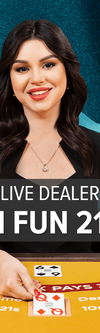 Live Dealer Infinite Fun Fun 21 Blackjack (MI) - Game Title