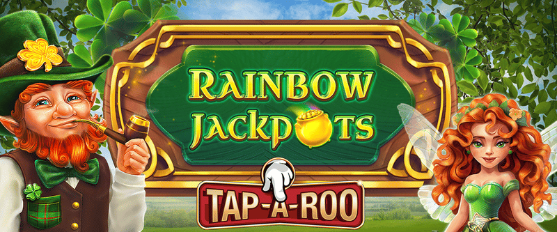 Rainbow Jackpots Tap A Roo - Game Title
