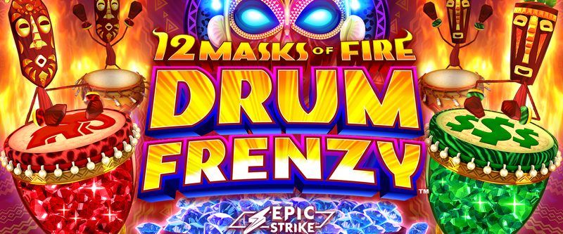 12 Masks of Fire Drum Frenzy - Game Title