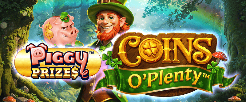 Piggy Prizes - Coins O' Plenty - Game Title