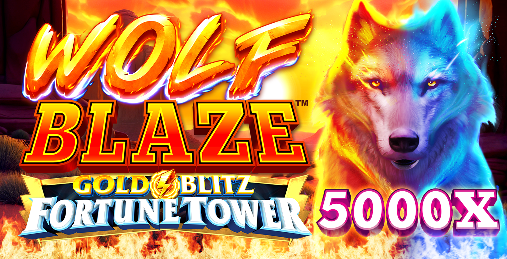Wolf Blaze Gold Blitz Fortune Tower - Game Title