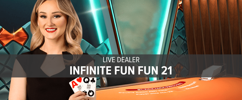 Live Dealer Infinite Fun Fun 21 Blackjack (ON) - Game Title