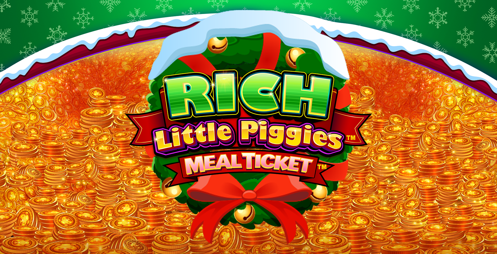 Rich Little Piggies Meal Ticket Christmas Edition - Game Title