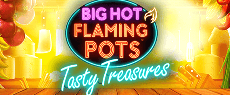 Big Hot Flaming Pots Tasty Treasure - Game Title