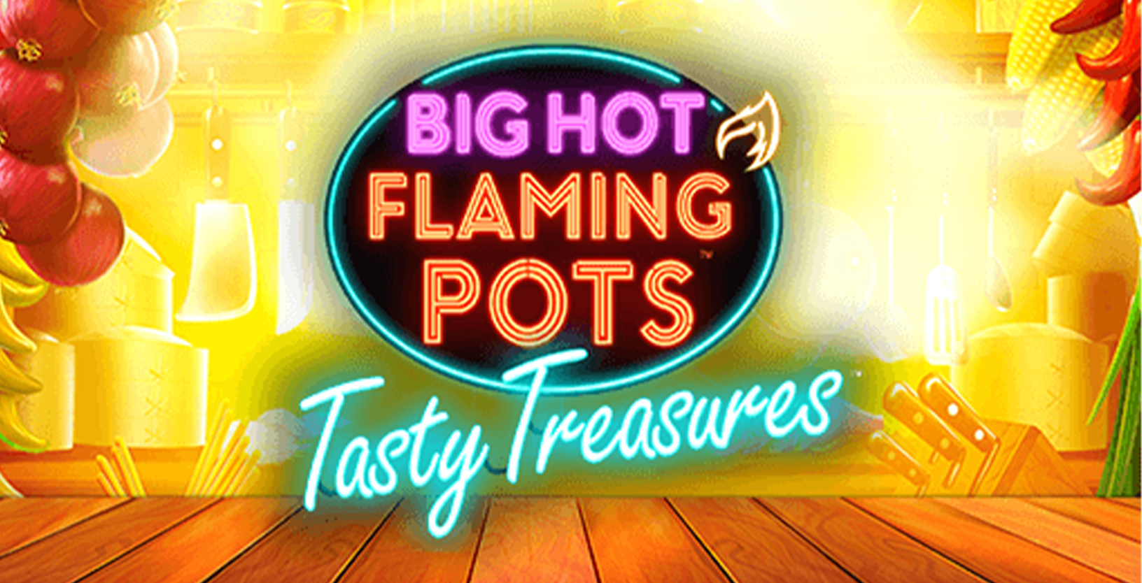Big Hot Flaming Pots Tasty Treasure - Game Title