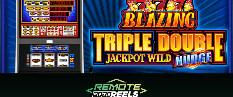 Blazing 777 Triple Double Jackpot Wild Nudge (2022) - Game Title