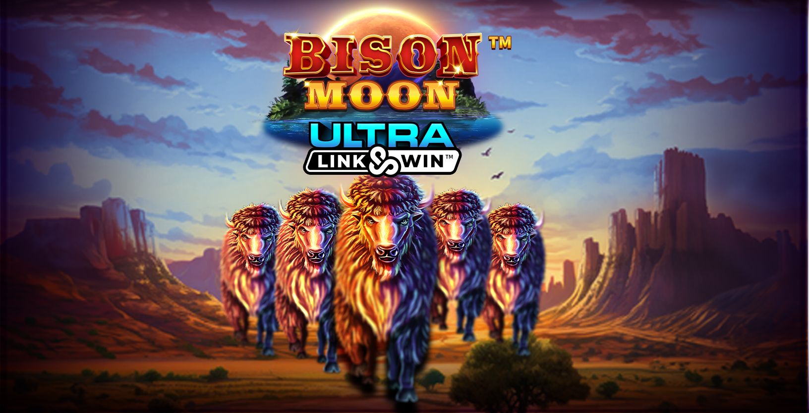 Bison Moon Ultra Link and Win - Game Title