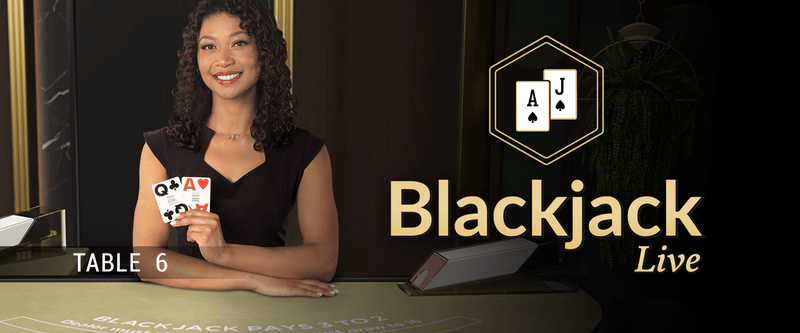 Live Dealer Blackjack (NJ) Table 6 - Game Title