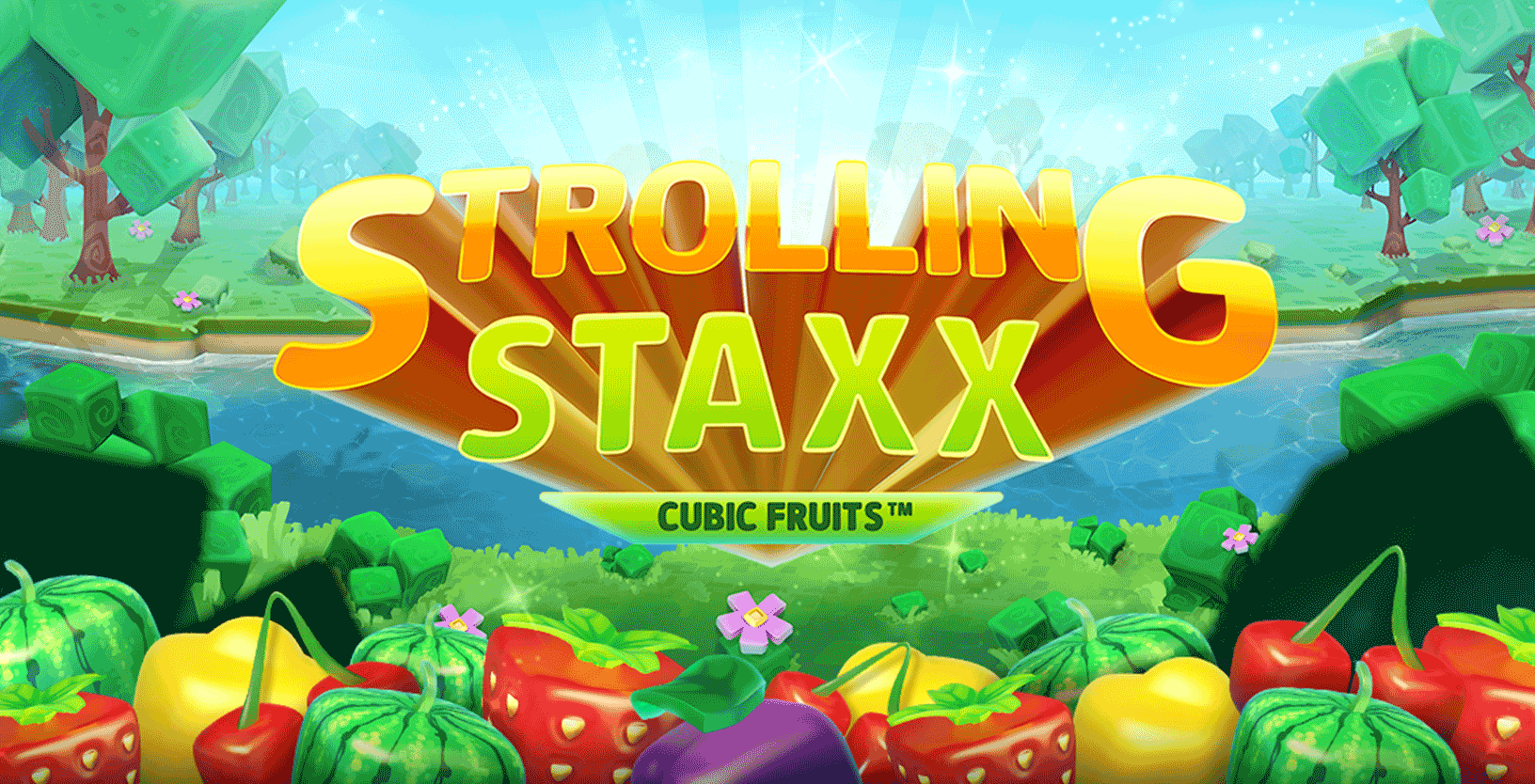 Strolling Staxx: Cubic Fruits - Game Title