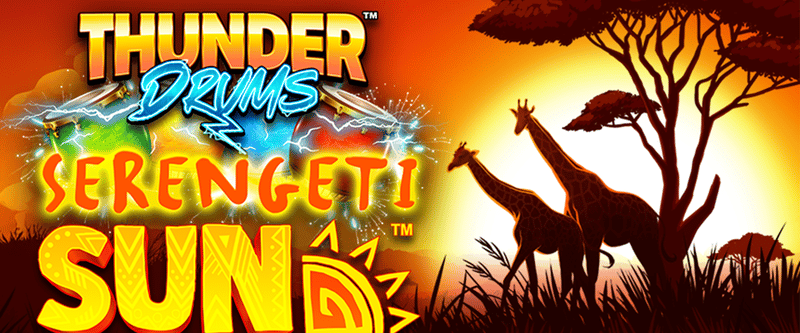Thunder Drums Serengeti Sun - Game Title