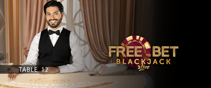 Live Dealer Free Bet Blackjack 12 (ON/AB) - Game Title