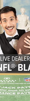 Live Dealer Caesars NFL® Blackjack 2 (NJ) - Game Title