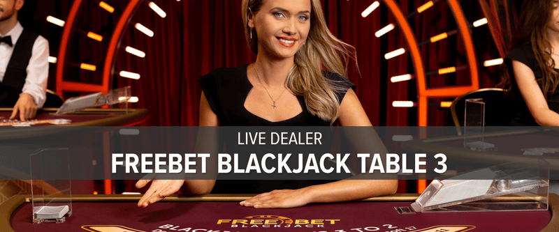 Live Dealer Classic Freebet Blackjack 7 Seat Table 3 (Ontario) - Game Title