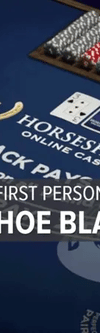 First Person Horseshoe Blackjack - Game Title