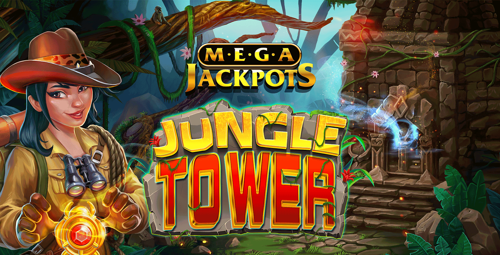 Mega Jackpots Jungle Tower - Game Title