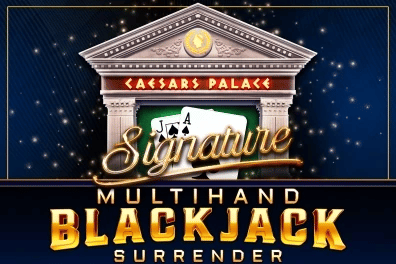 Caesars Palace Signature Multihand Blackjack Surrender image