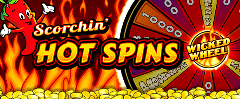 Scorchin Hot Spins Wicked Wheel - Game Title