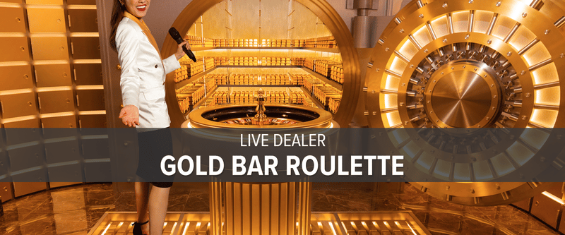 Live Dealer Gold Bar Roulette (Ontario) - Game Title