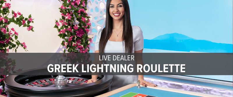 Live Dealer Greek Lightning Roulette - Game Title