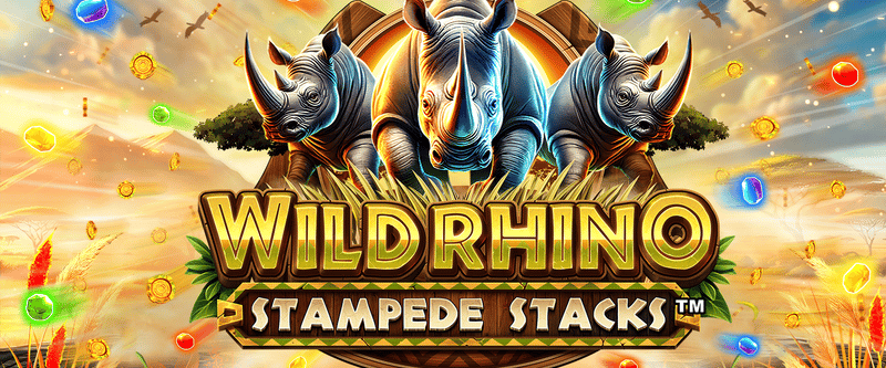 Wild Rhino Stampede Stacks (AB) - Game Title