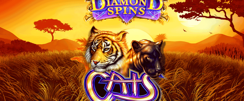 Diamond Spins Cats - Game Title