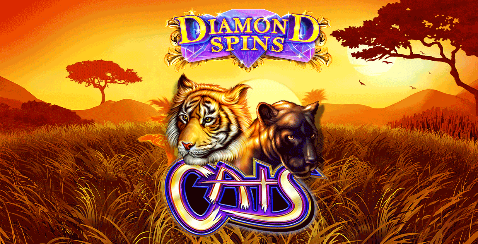 Diamond Spins Cats - Game Title