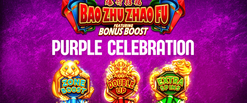 Bao Zhu Zhao Fu Purple Celebration - Game Title