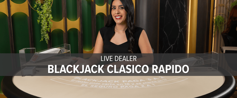 Live Dealer Blackjack Rapido Claisco 3 - Game Title