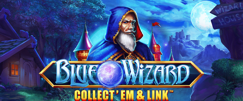 Collect 'Em and Link Blue Wizard - Game Title