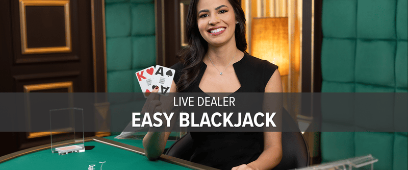 Live Dealer Easy Blackjack - Game Title