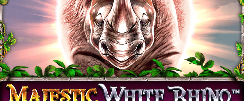 Majestic White Rhino - Game Title