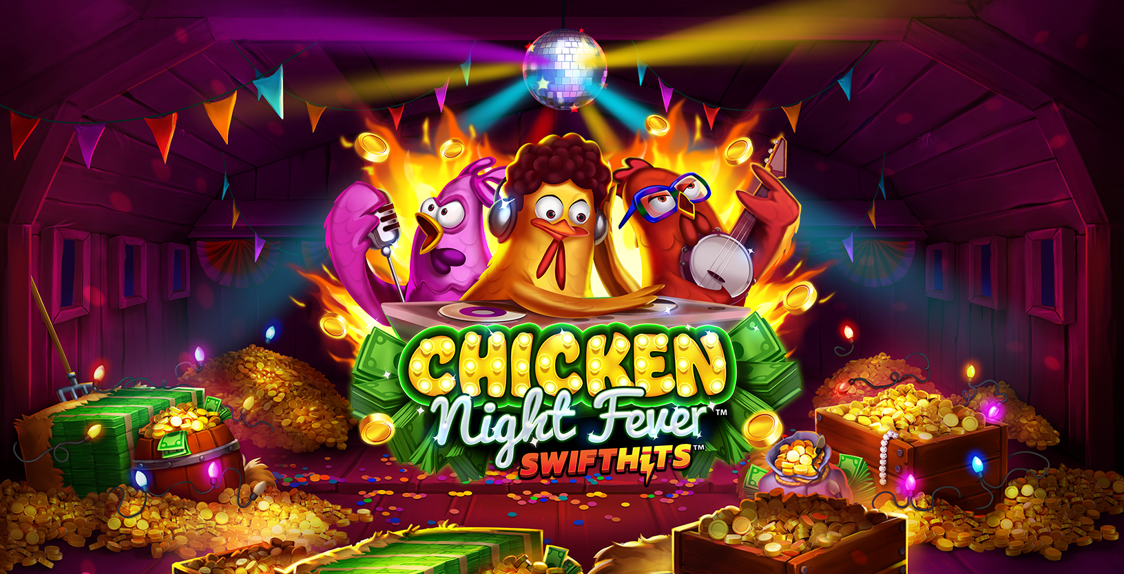 Chicken Night Fever - Game Title