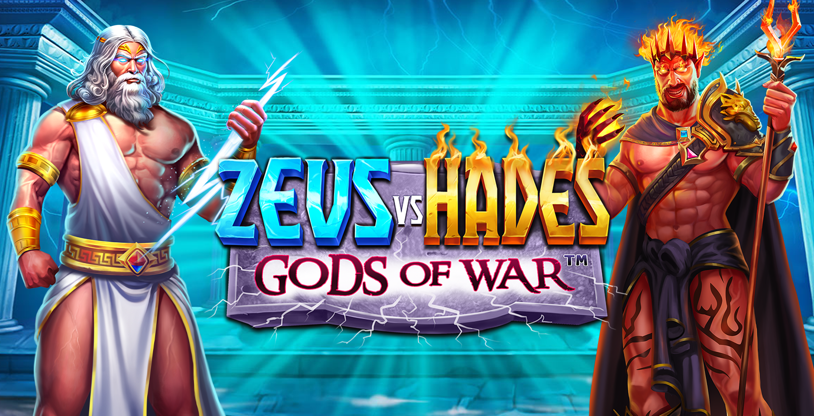 Zeus vs Hades - Gods of War - Game Title