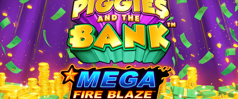 Mega Fire Blaze: Piggies and the Bank (US) - Game Title