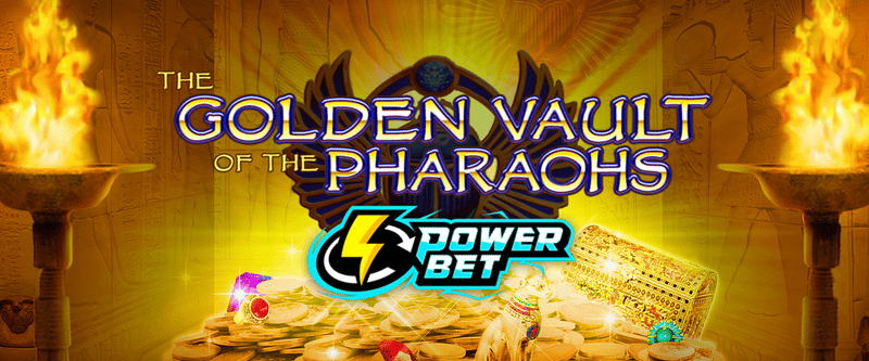 Golden Vault of the Pharaohs Power Bet - Game Title