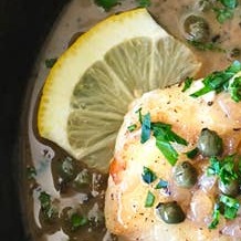 Piccata with Cod, Halibut, or Sole