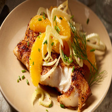Roasted Cod or Halibut with Sweet Peppers