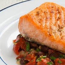 Cumin-Scented Salmon, Cod, or Halibut with Black Bean Stew