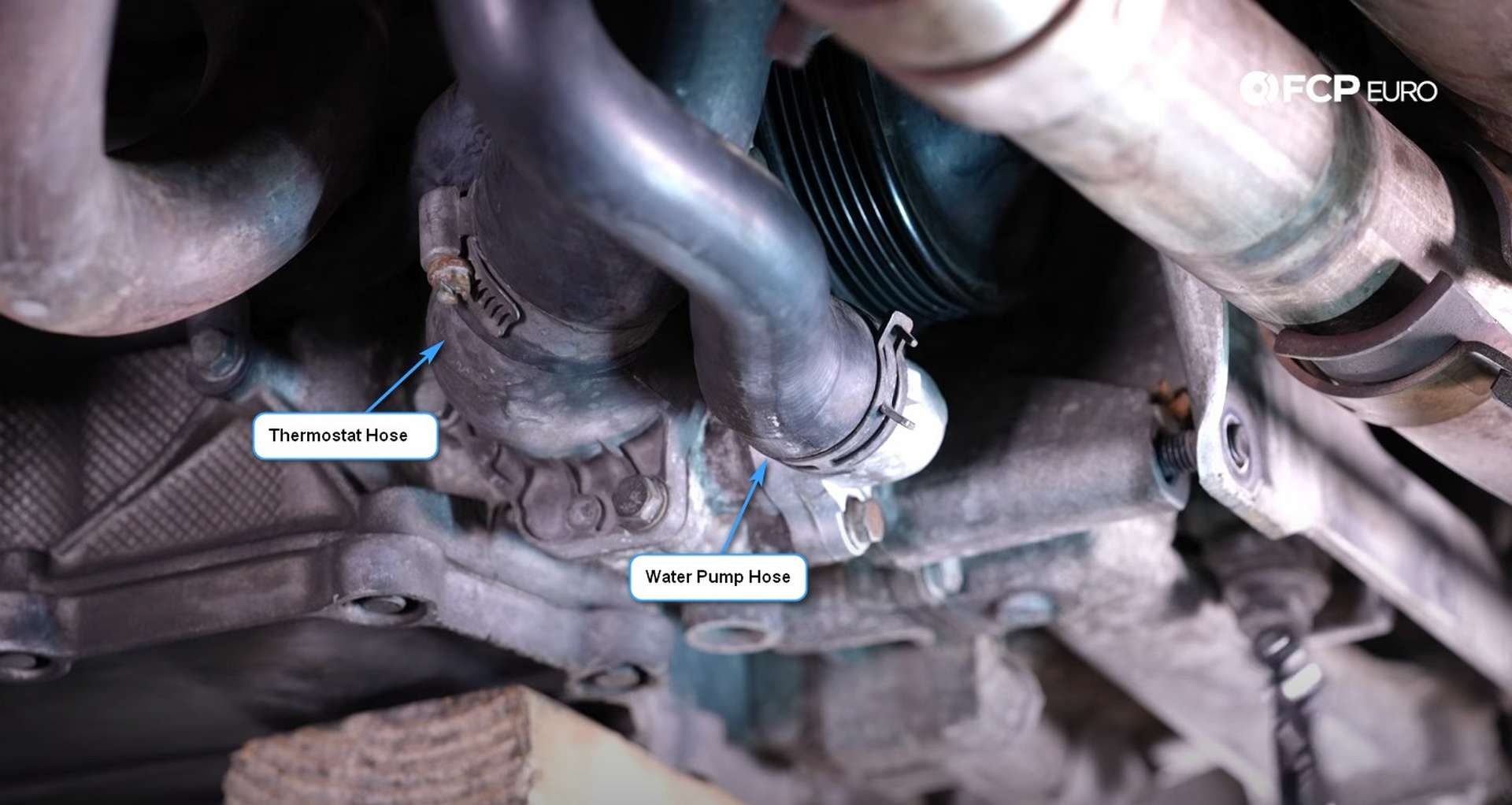 DIY Porsche 996 911 Water Pump And Thermostat Replacement thermostat and water pump hoses