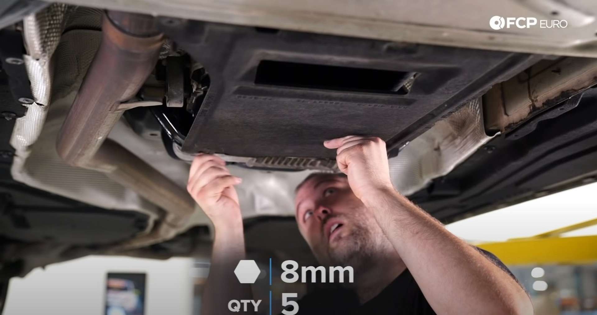 DIY BMW ZF 8HP Oil Change refitting the splash shield